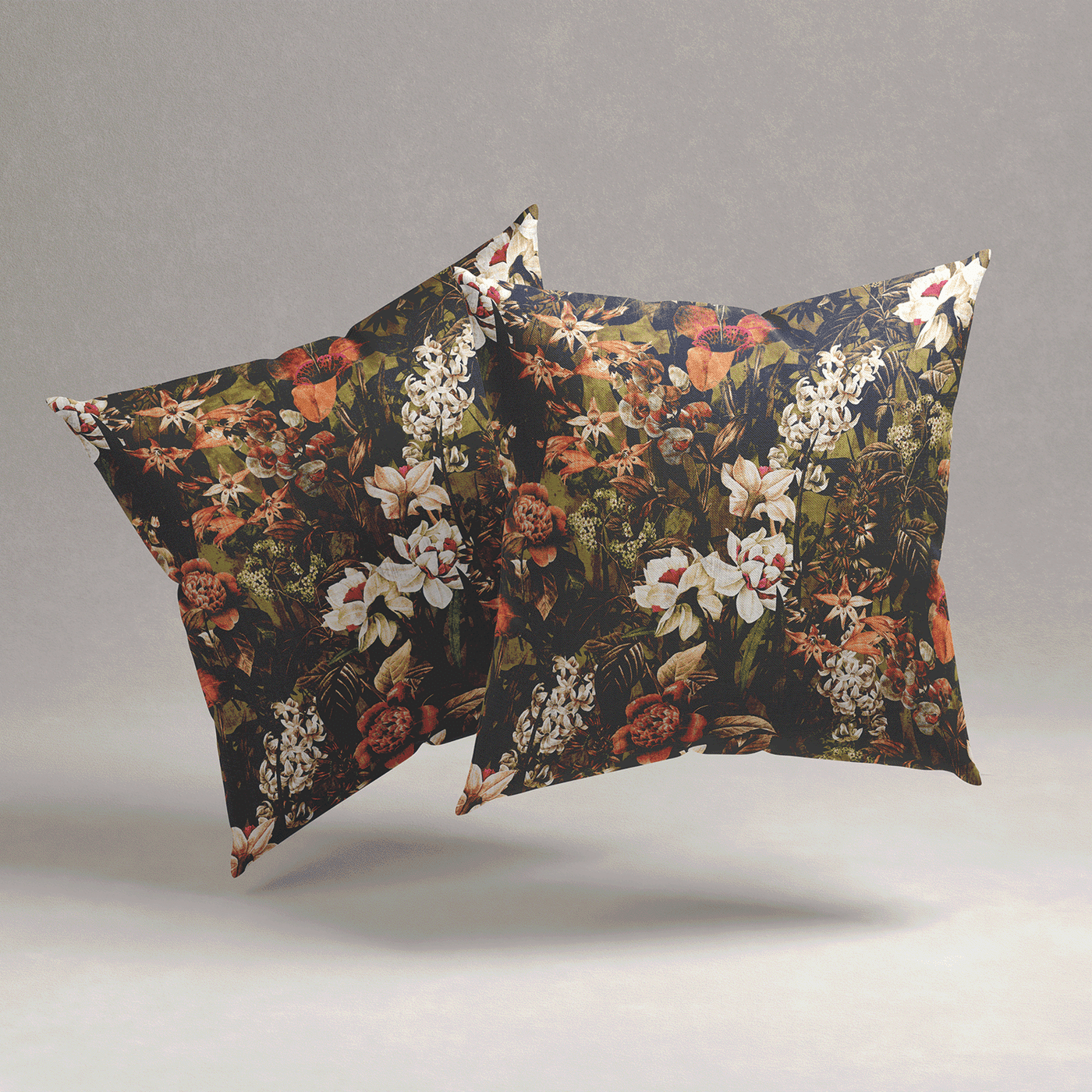 Enchanted Forest Velvet Cushion Cover - Set of 2