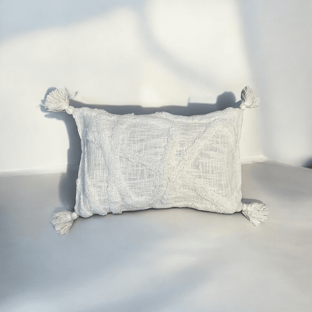 Ivory Dream Tufted Cushion Cover- Set of 5