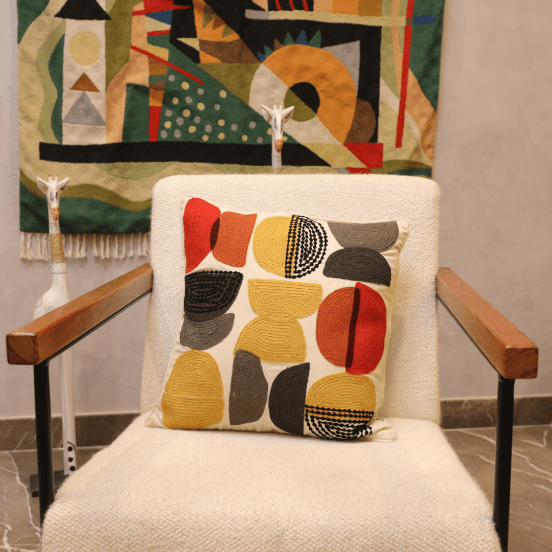 Modern Geometric Tufted Cushion Cover - Set of 5