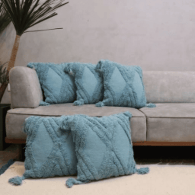 Ocean Breeze Tufted Cushion Cover - Set of 5