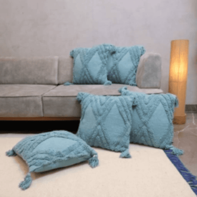 Ocean Breeze Tufted Cushion Cover - Set of 5