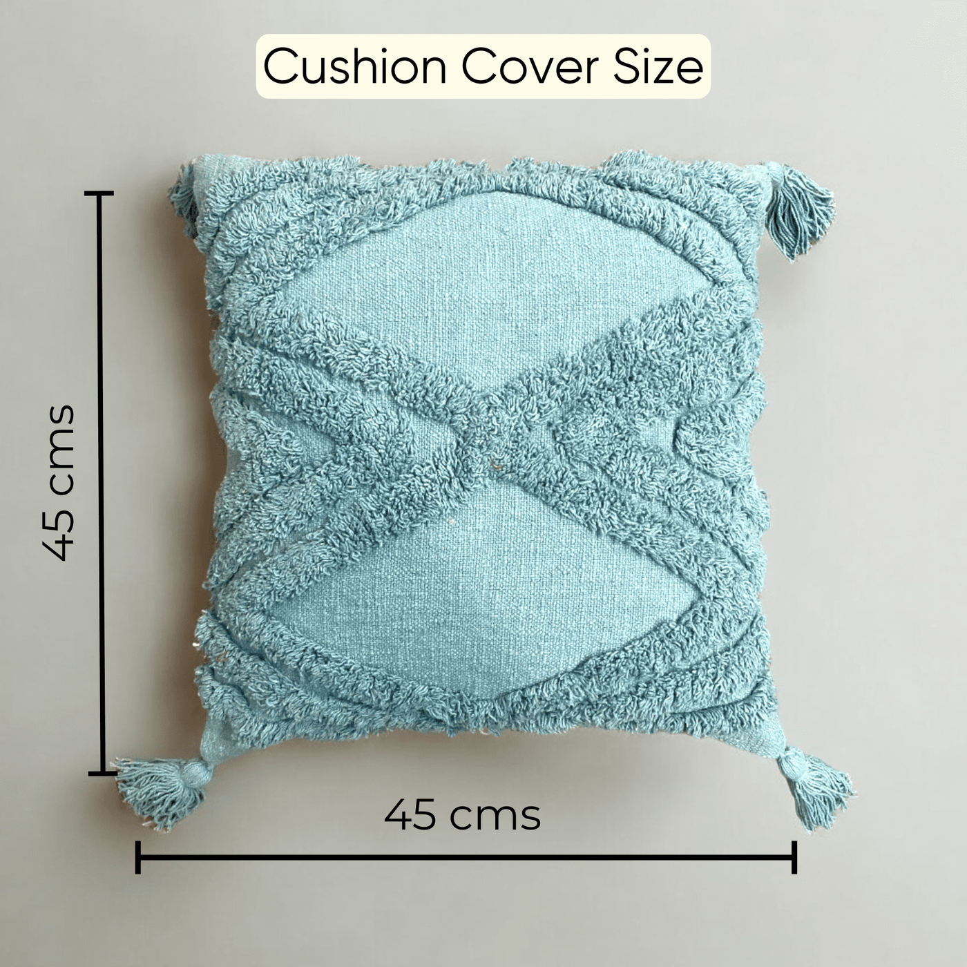 Ocean Breeze Tufted Cushion Cover - Set of 5