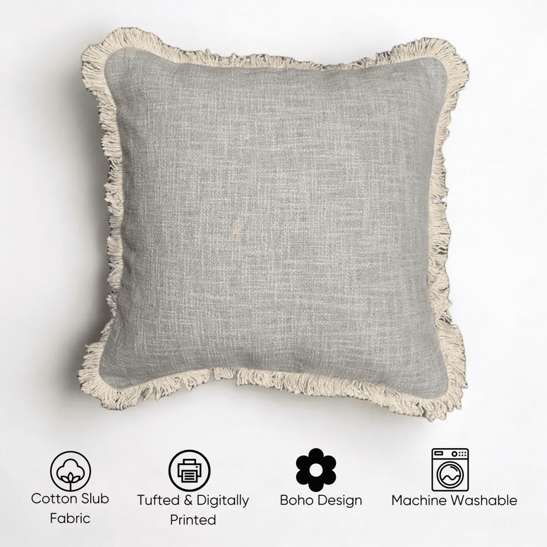 Serene Tufted Fringe Cushion Cover - Set of 5