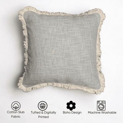 Serene Tufted Fringe Cushion Cover - Set of 5