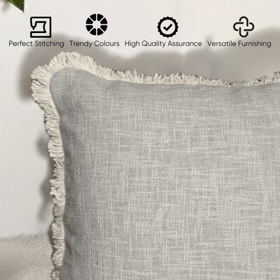 Serene Tufted Fringe Cushion Cover - Set of 5