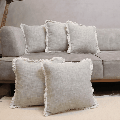 Serene Tufted Fringe Cushion Cover - Set of 5