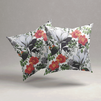Sunlit Flora Velvet Cushion Cover - Set of 2
