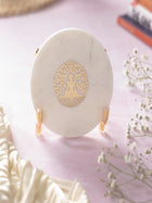 Budha Tree Marble Metal Showpeice