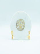 Budha Tree Marble Metal Showpeice