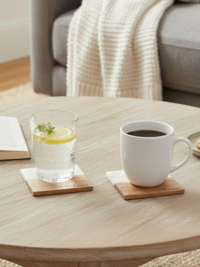 Marble Wooden You Are So Loved Square Coaster - set of 2