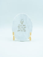 Guru Ji Mantra Marble Metal Showpeice