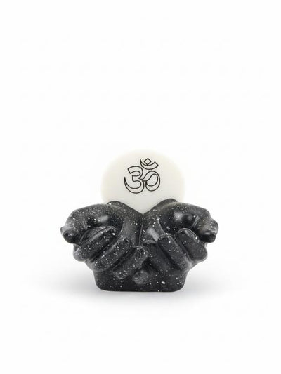 Marble OM With Black Hands Base