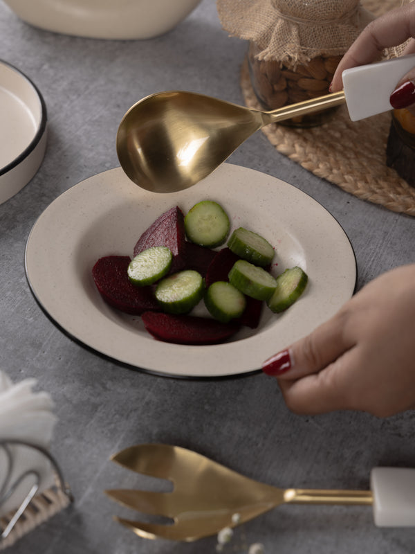 Marble Salad Server