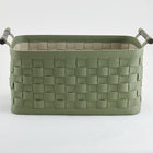 Soiree Leather Basket - Green