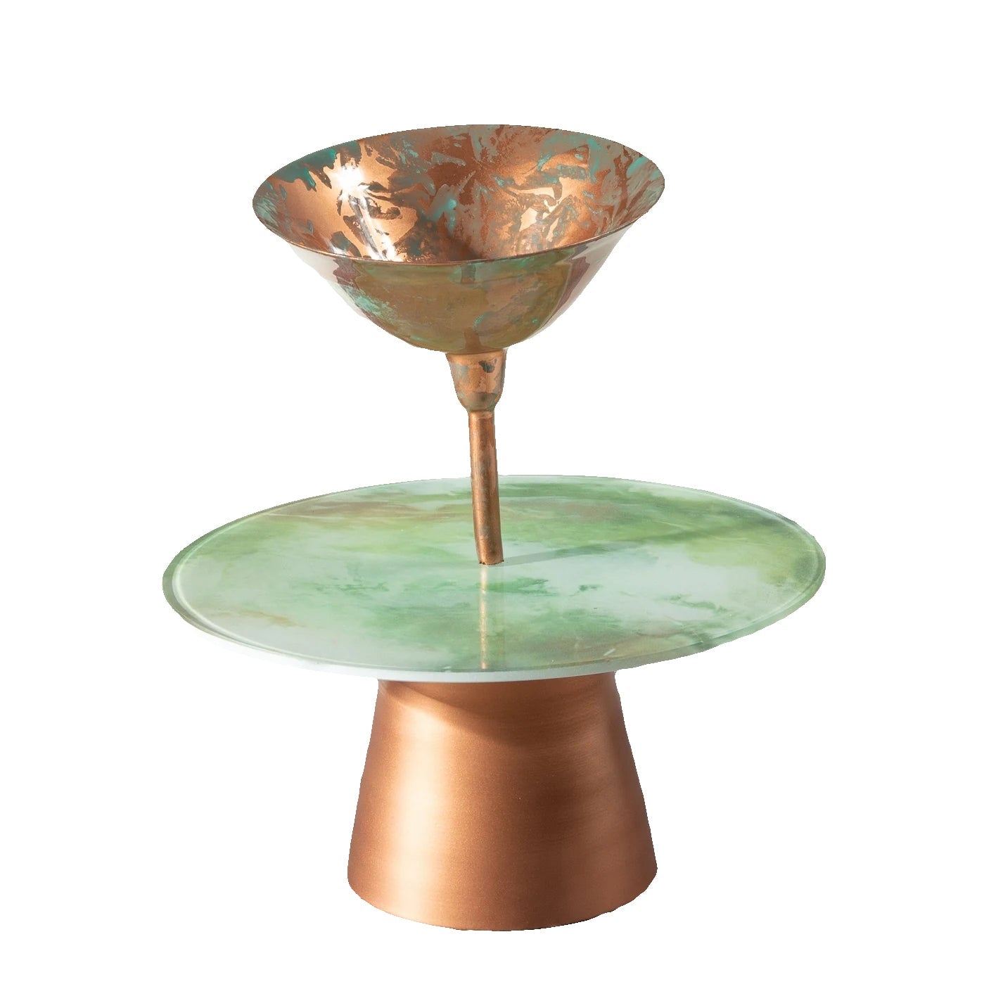 POLYCHROME TULIP PLATTER