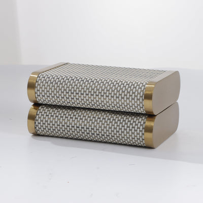 Luxury Time Piece/Jewel Box - Beige and Gold
