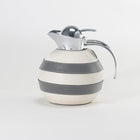 Leather Thermo Jug | Beige & Grey