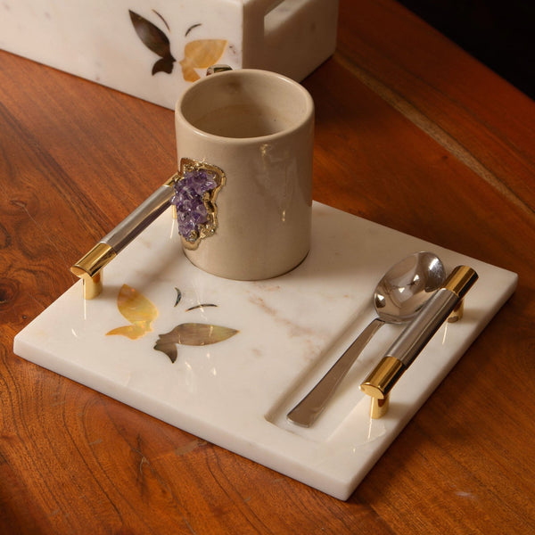 BRASSE - MARBLE MULTI PLATTER TRAY