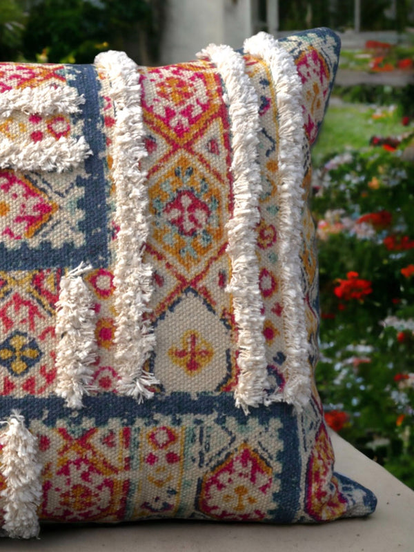 Cushion Cover - Mavi Embroidered Cotton
