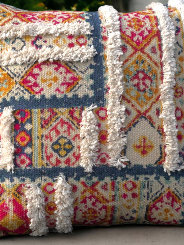 Cushion Cover - Mavi Embroidered Cotton