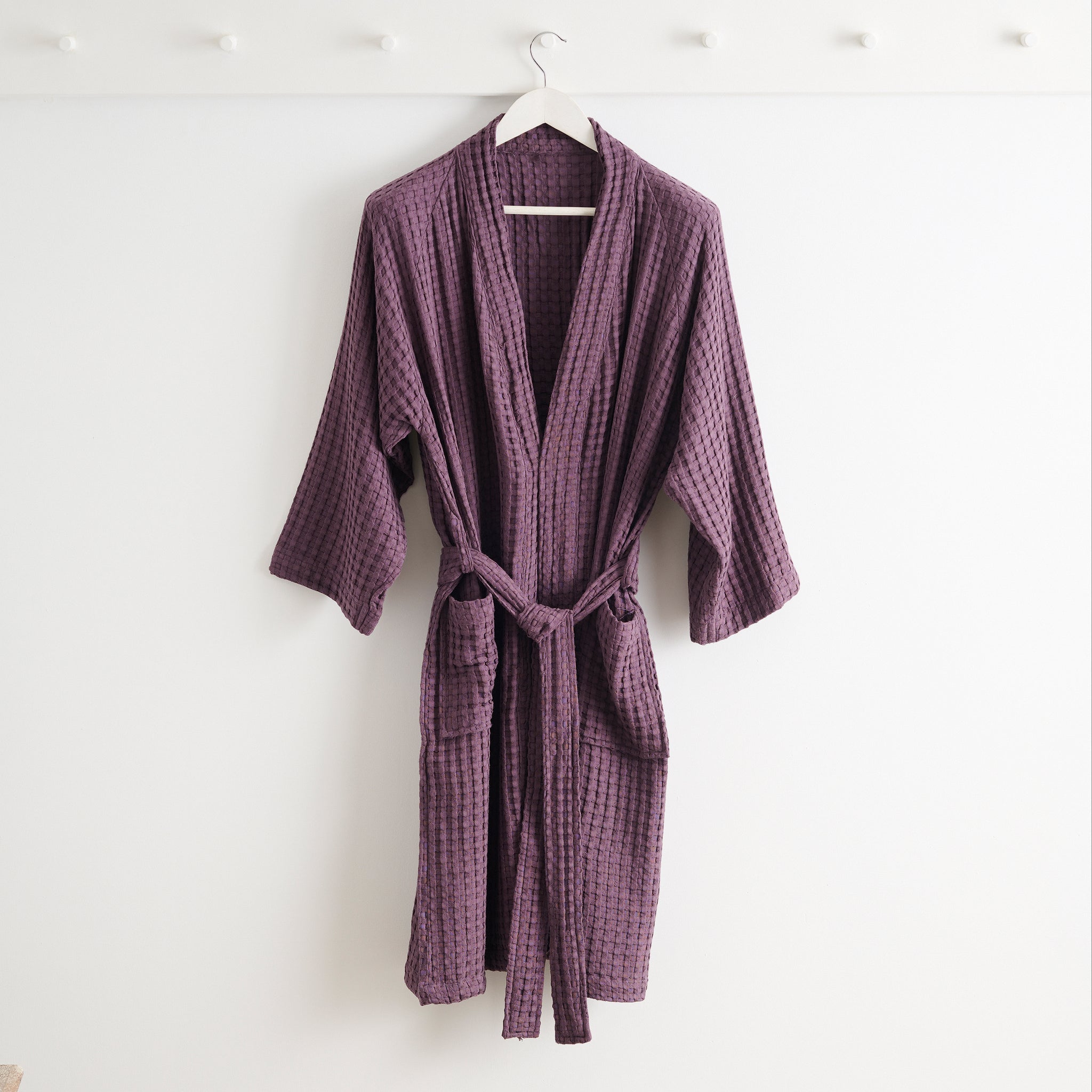 Ease Robe | Raglan Sleeve | Cotton Bamboo | Waffle | Bathrobe