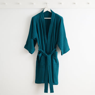 Ease Robe | Raglan Sleeve | Cotton Bamboo | Waffle | Bathrobe