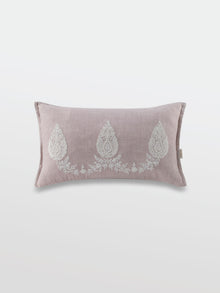 Cushion Cover - Tripan Paisley Dusty Pink Embroidered