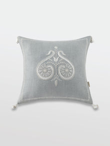 Cushion Cover - Numaish Steel Blue Embroidered