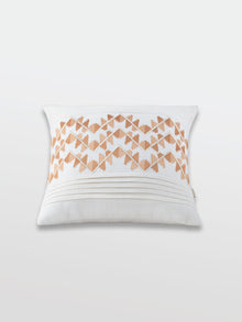 Cushion Cover - Lehar white Embroidered