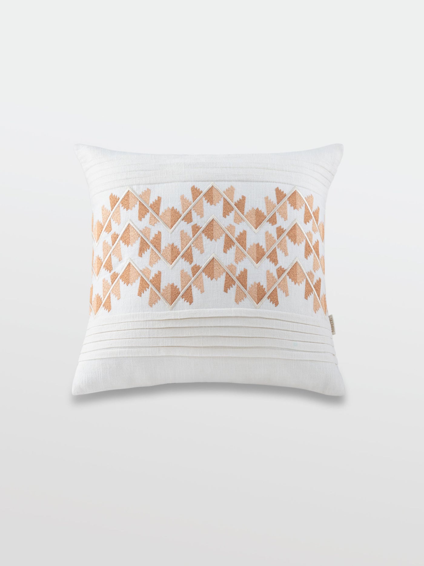 Cushion Cover - Lehar white Embroidered