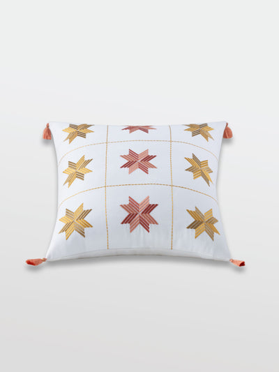 Cushion Cover - Aakash Burst Citrus Embroidered