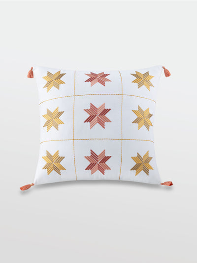 Cushion Cover - Aakash Burst Citrus Embroidered