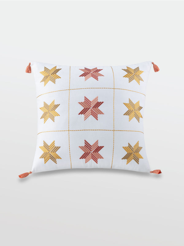 Cushion Cover - Aakash Burst Citrus Embroidered