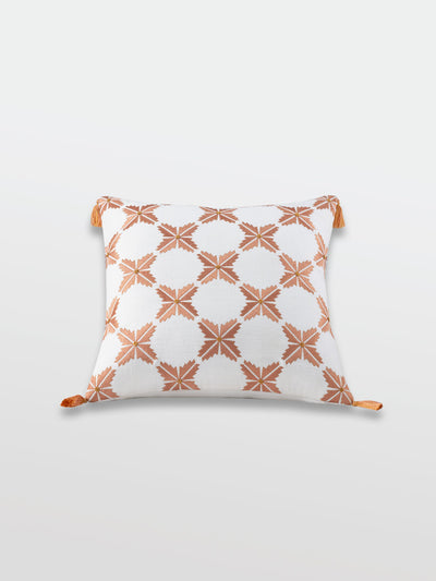 Cushion Cover - Preeta Bagh White Embroidered