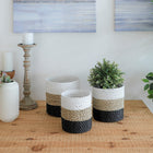 Etah Mini Basket Black White Natural