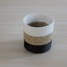 Etah Mini Basket Black White Natural
