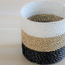 Etah Mini Basket Black White Natural