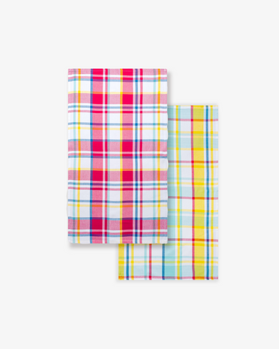 Check frenzy 2pk towel Set