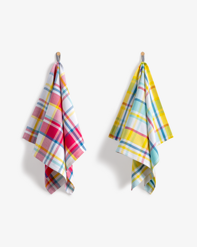 Check frenzy 2pk towel Set