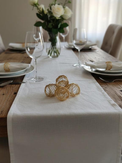 Metal Napkin Rings Gold Set Of 6