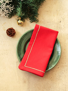 Holly Napkin - Set Of 2 Napkins (Red)