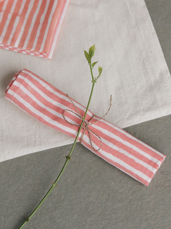 Basik Pop Table Napkins Coral