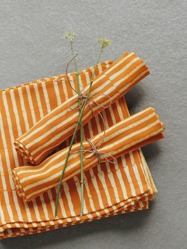 Basik Pop Table Napkins Rust