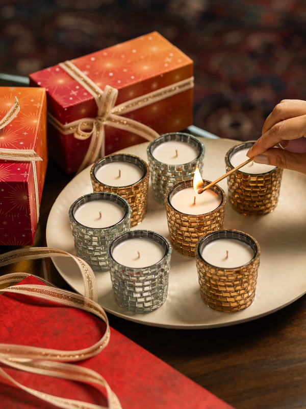 Holiday Sparkle Candles