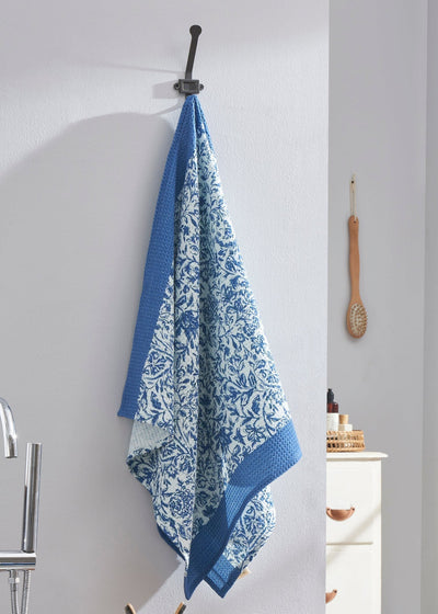 Cotton waffle bathrobe