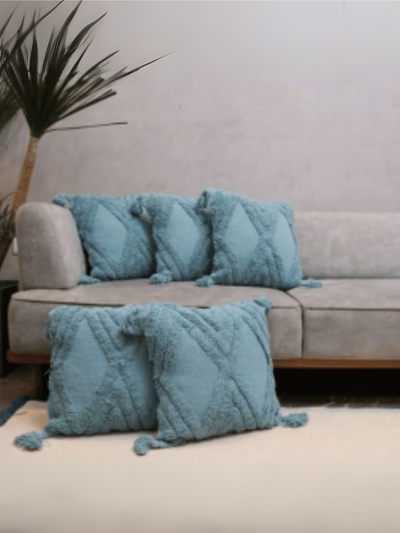 Ocean Breeze Tufted Cushion Cover - Set of 5