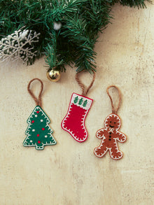 Christmas Ornament - Set Of 3 (Multi)