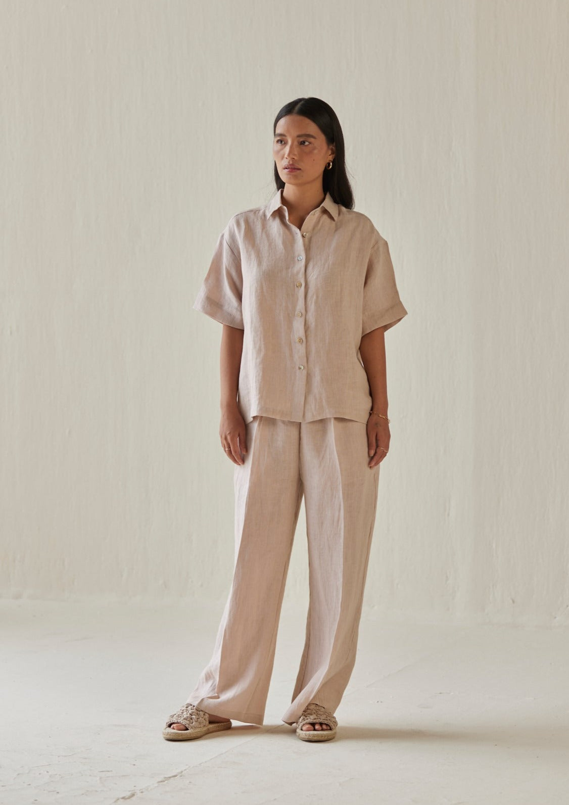 Oasis Linen Pink Co-ord Set