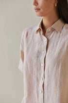 Oasis Linen Pink Shirt