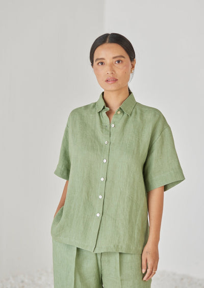 Oasis Linen Green Co-ord Set